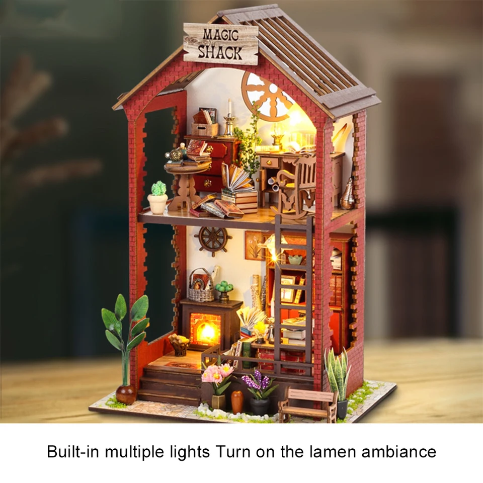 Miniature Doll House Set 3D Puzzle DIY Book Kit