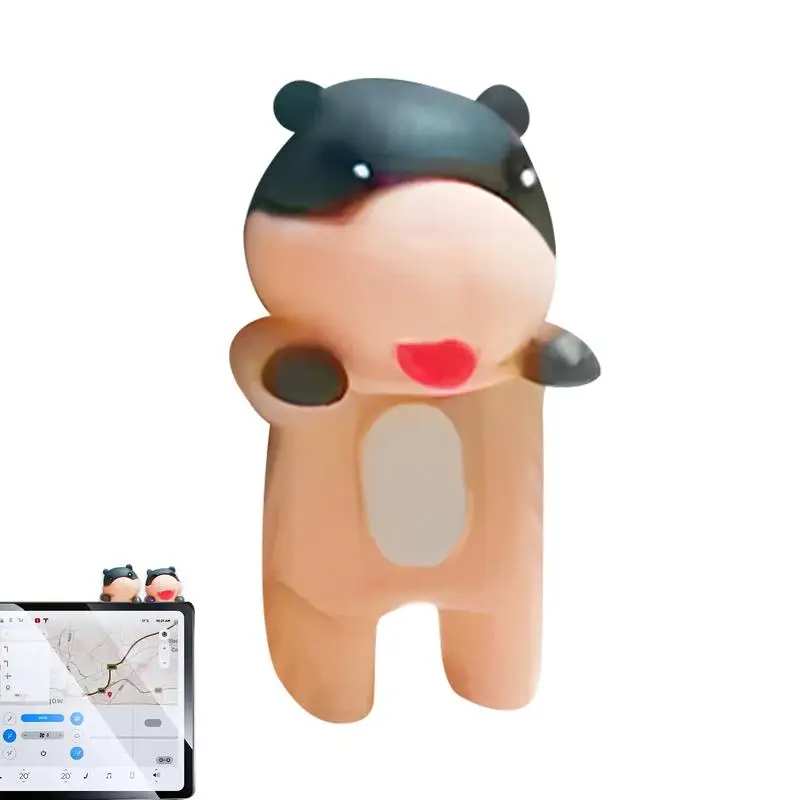 Miniatúrne figúrky karikatúry hippo miniatúrne hračky počítač Ozdob