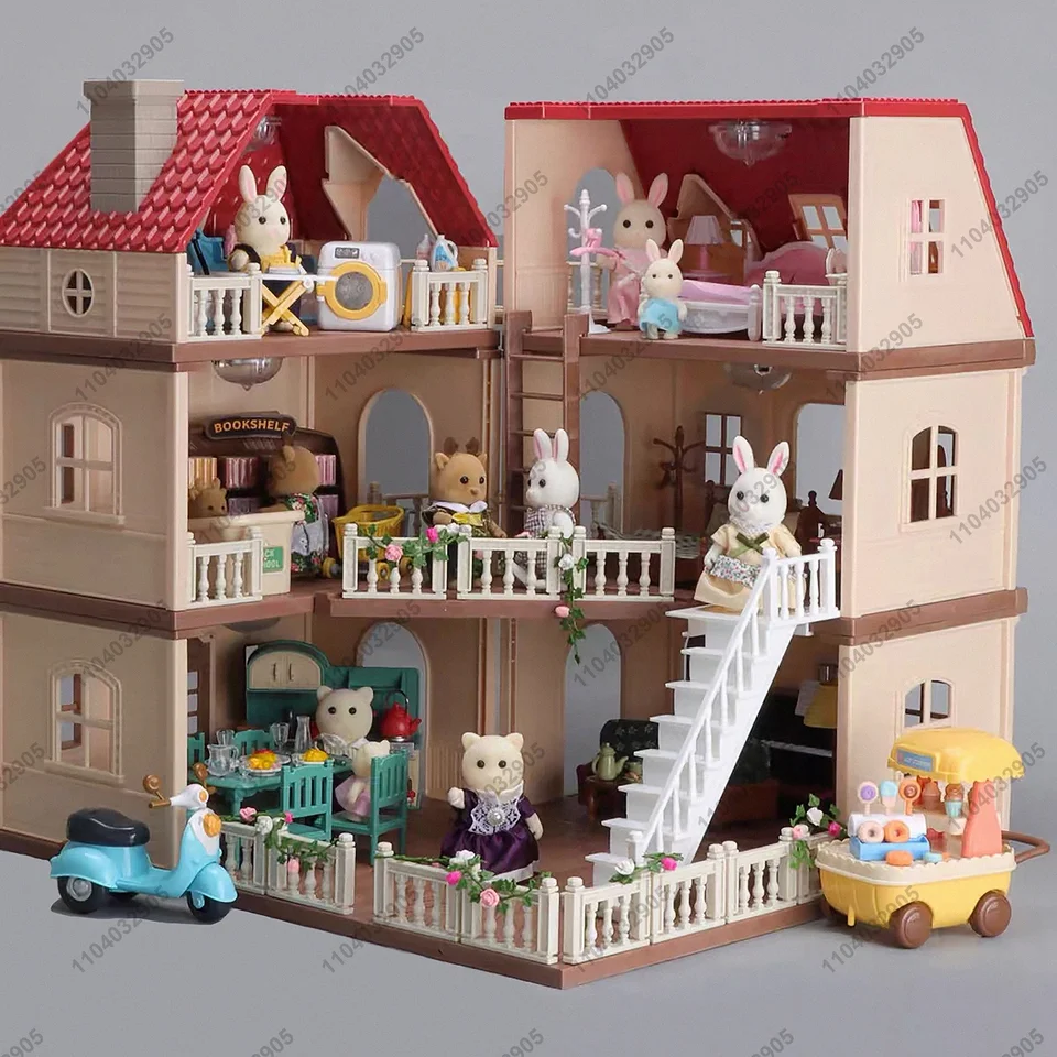 Miniatúrny zvierací bábika Forest Forody Big House Mini Nábytok
