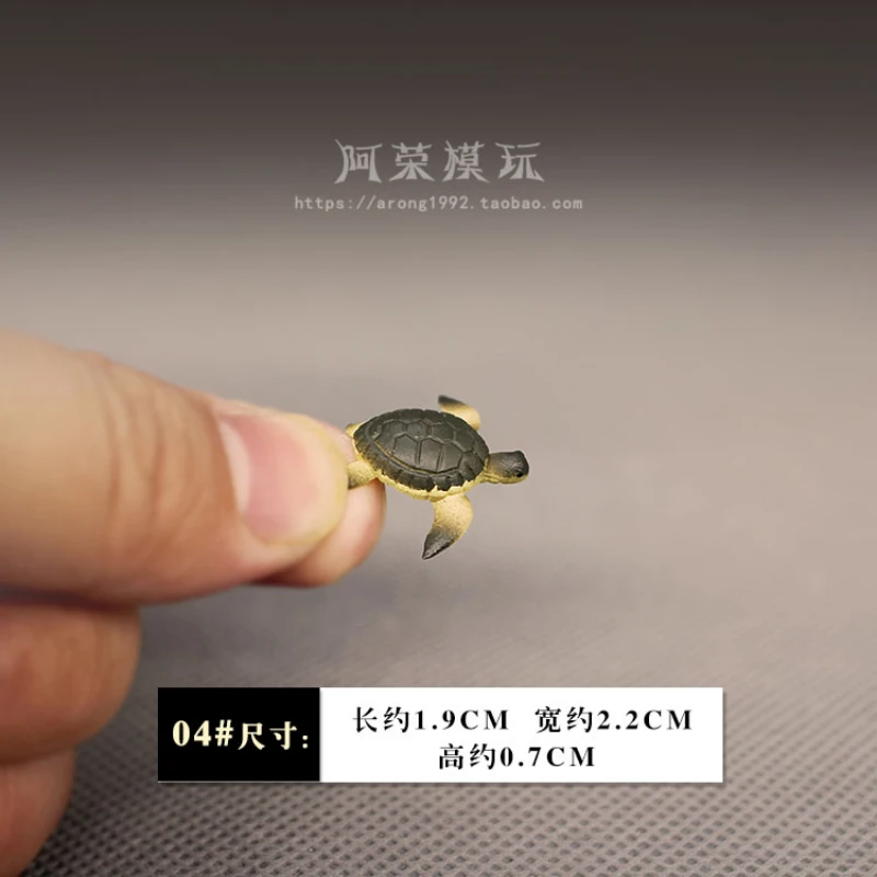 Miniatúry Malé zvieratá Model roztomilý korytnačka rozprávkové záhradné doplnky Fish Tank Decoration Action Figury Figuríny detské hračky