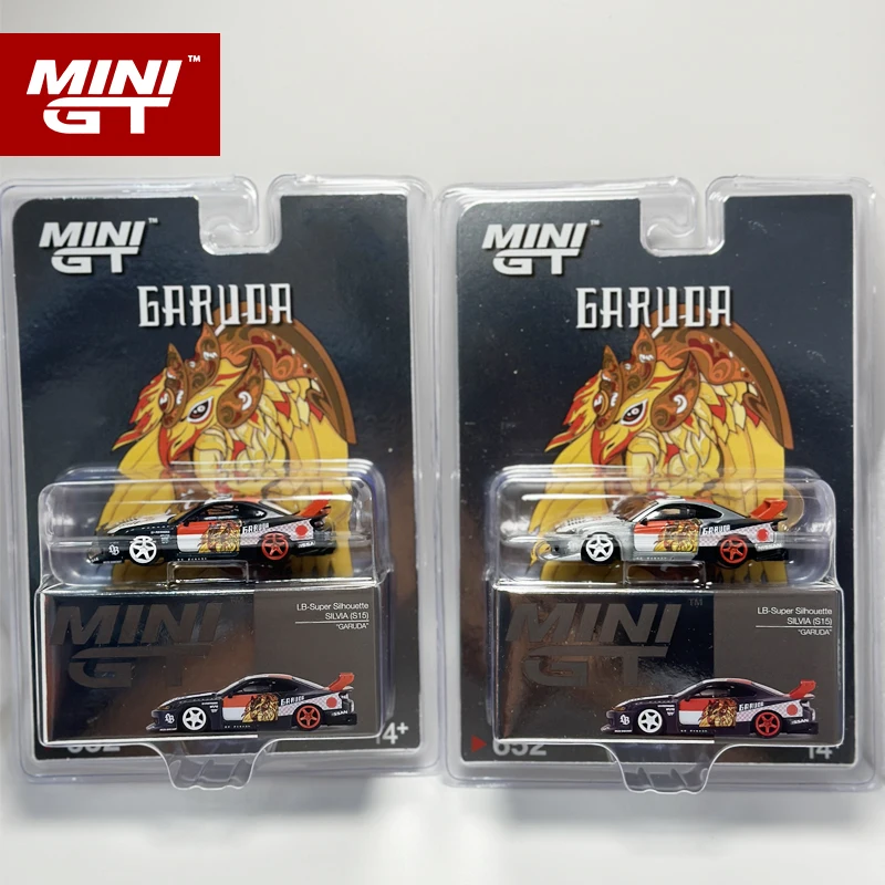 Minigt 1:64 LB-Super Silhouette S15 Mizu Silvia Garuda Chase Chase Model automobilu 652