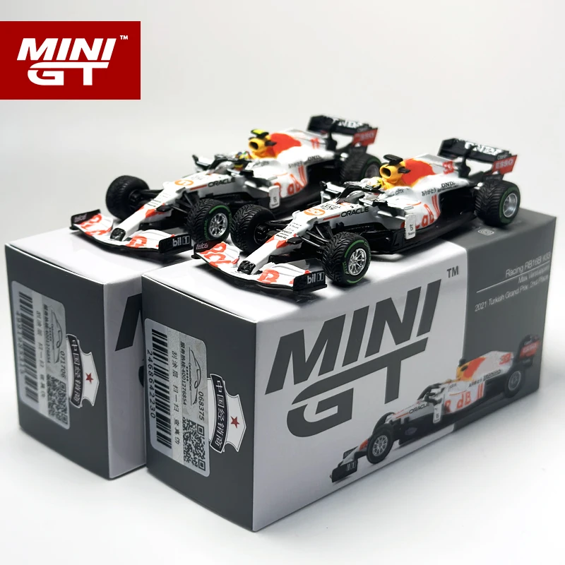 Minigt 1:64 RB16B #11 Perez #33 2021 F1 Zliatinový závodný model 679 680