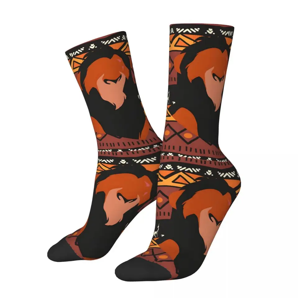Minimalistická jazva w Pozadie ponožky pre mužov hip hop vintage Disney Happy Kvalita Pattert Tlač chlapcov posádka Sock Novinka darček