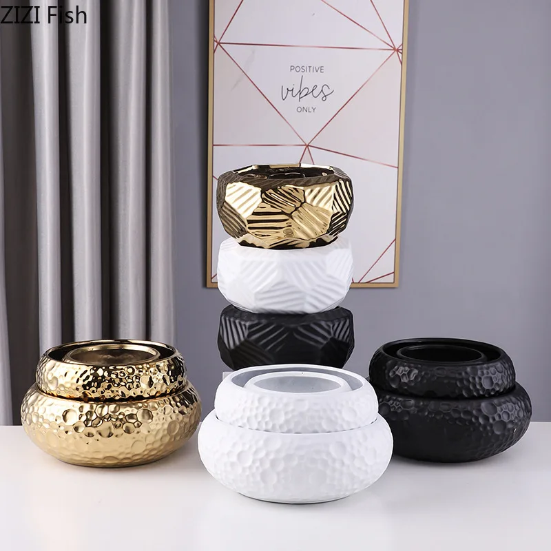 Minimalistická keramická váza kvetinová kvetináče Rastliny dekoratívne kvetinové usporiadanie Desktop Porcelánové vázy moderné dekorácie ozdoby