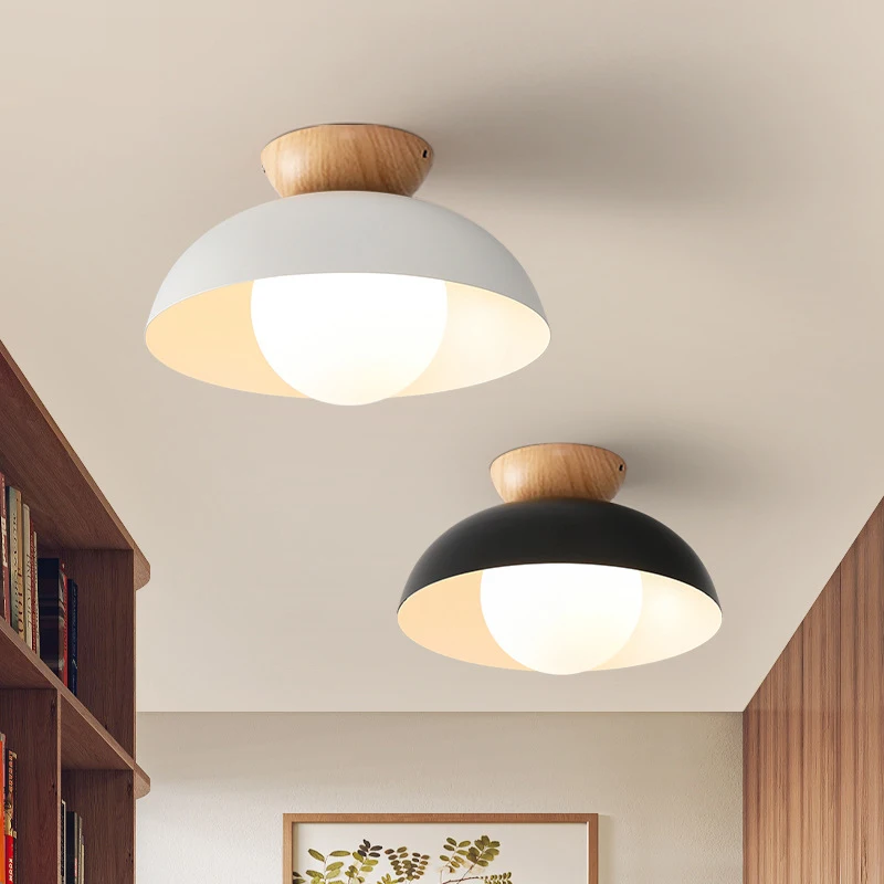 Minimalistické drevené stropné svetlá LED osvetlenie Domácne prívesok lampy Lampy obývacia izba Spálňa Lustrá
