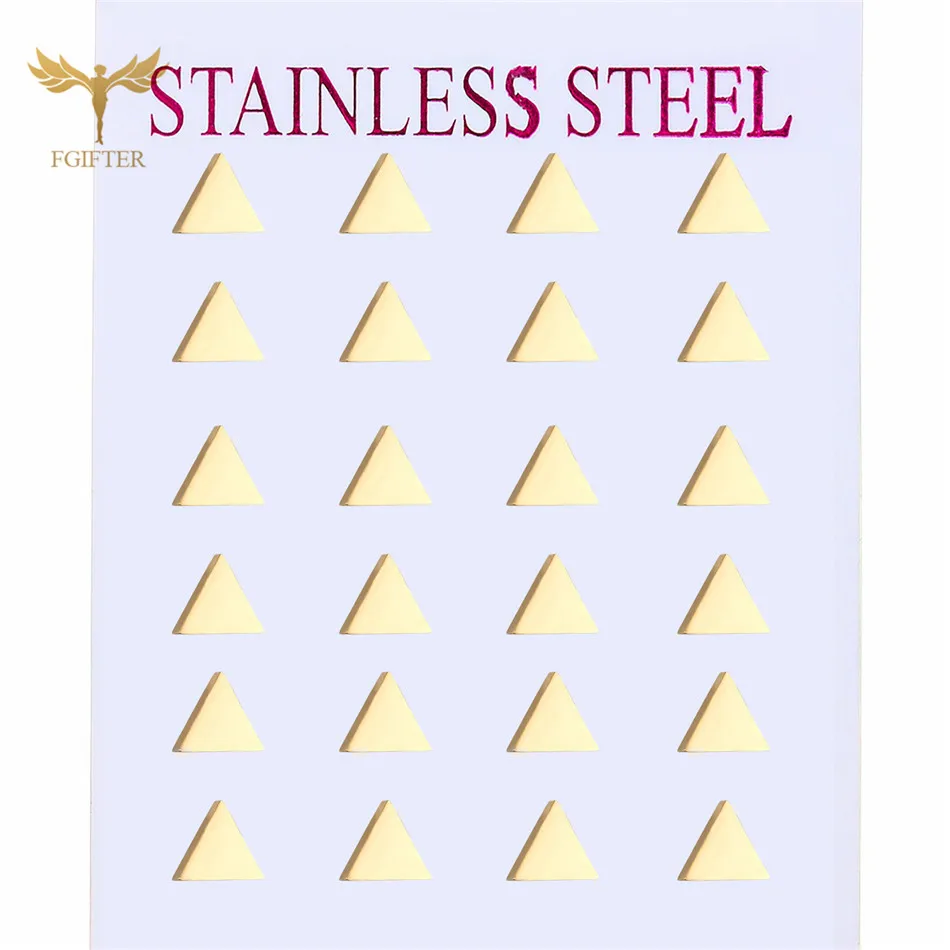 Minimalistické náušnice trojuholníka pre mužov Dám