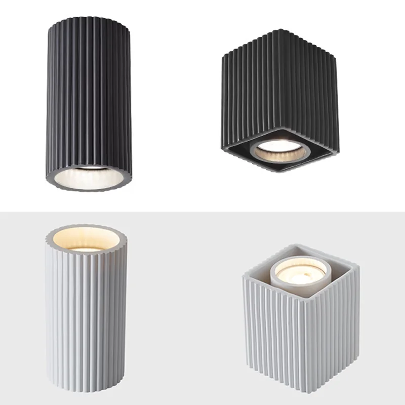 Minimalistické severské valcové valcové povrchy namontované stropné žiarovka Gu10 Spotlight Corridor Obývacia izba Domáca výzdoba