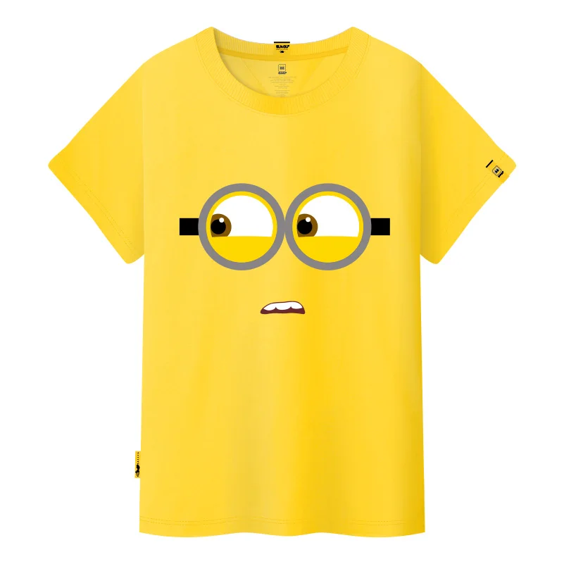 Minions Summer Pánske 100% bavlnené tričko Harajuku Príležitostné tričko Tričko Top Street Fashion Pánske oblečenie