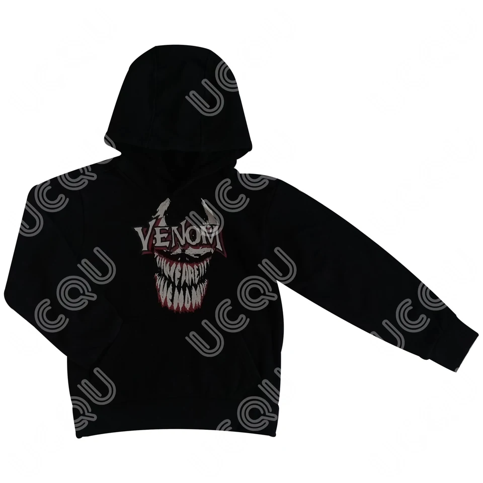 Miniso 2024 Nové 100% bavlnené Venom mikiny Streetwear Men Dámske módne mikiny nadmerné mužské s kapucňou pullover pre deti