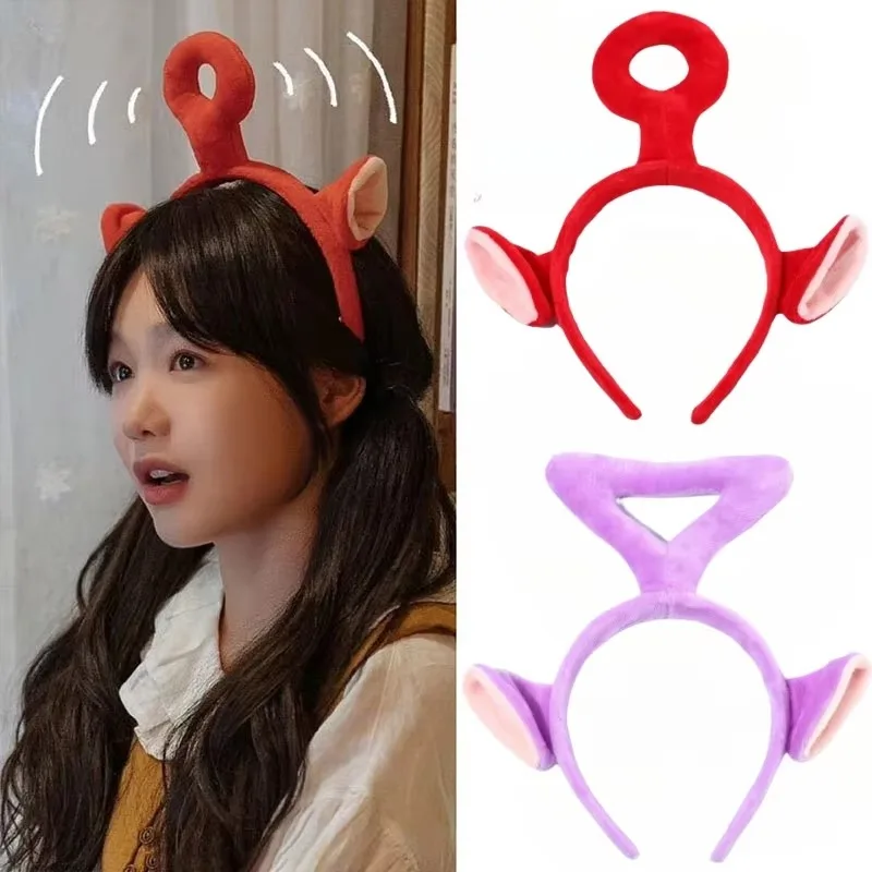Miniso 4 Colors Teletubbies čelenka anime karikatúra vlasová čiapka roztomilý vlásenka žena tvárou v línici vlasové príslušenstvo