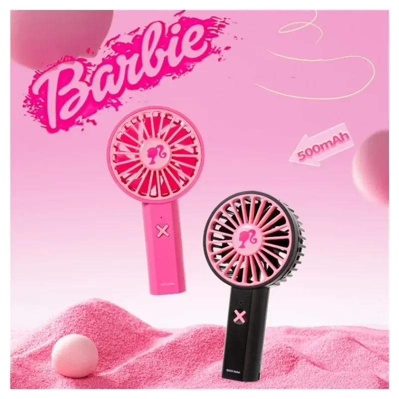 Miniso Barbie Fashion Malý fanúšik anime roztomilý dámsky Y2K vreckový prenosný prenosný nabíjanie USB nabíjanie študent Long Endurance Gift