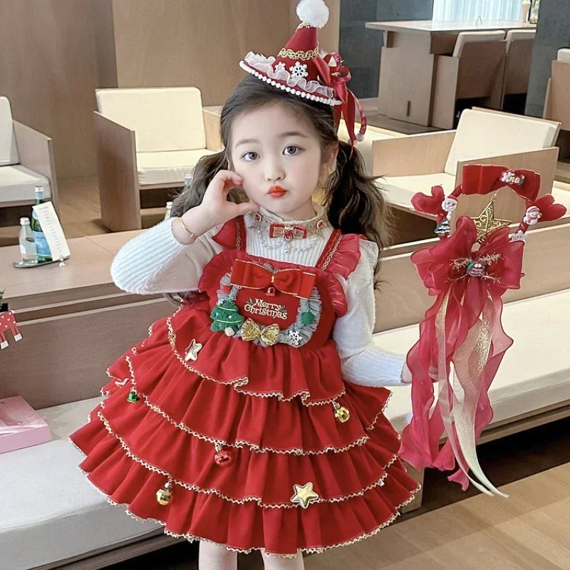 Miniso Christmas Kids Clothes Cosplay Green Elf Santa kostým batoľa vianočné oblečenie kombinézy pre chlapcov dievčatá karnevalové párty