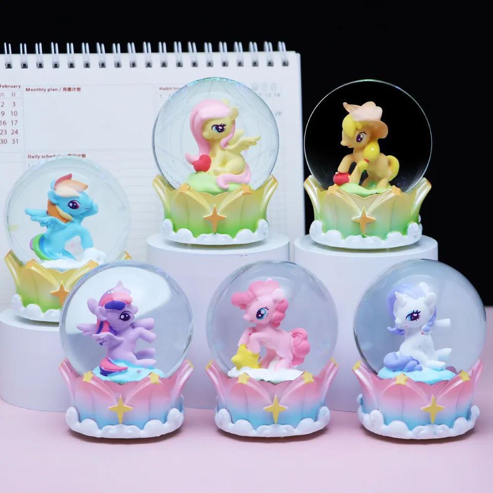 Miniso Creative Nový produkt My Little Pony Disney Unicorn Park Luminous Crystal Ball Trendy Blind Box Vynikajúci ozdobný darček
