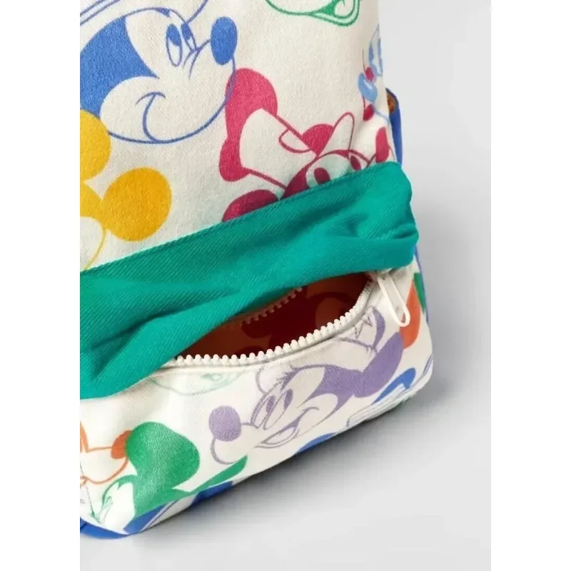 Miniso Disney 2023 New Fashion Detská školská taška Študent Multifunkčný batohový farebný zhodujúci sa s batohom Mickey Mouse Print batoh