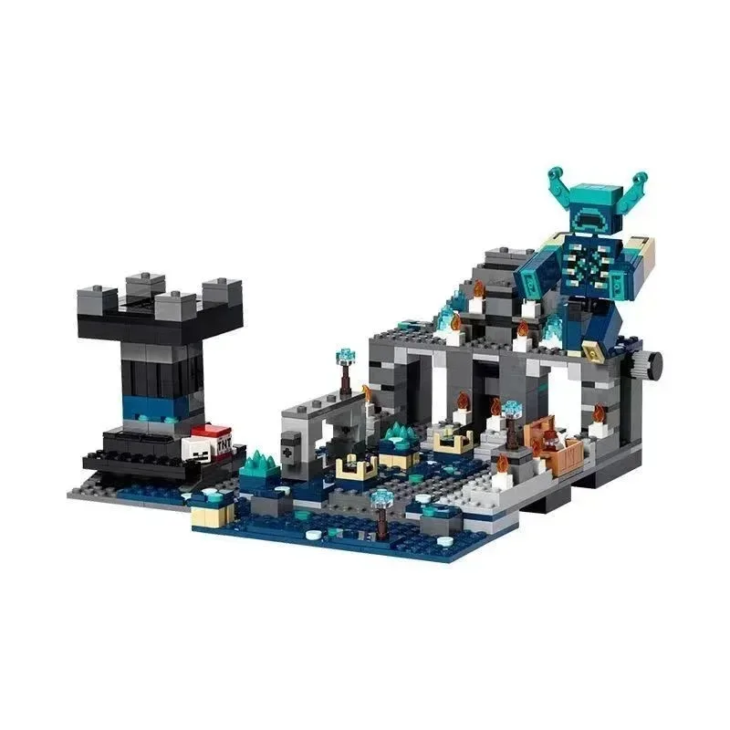 Miniso Disney 852ks Model My World Game 21246 The Deep Dark Battle Starí mesto Knight Sound Guard Building Blocks Hračky