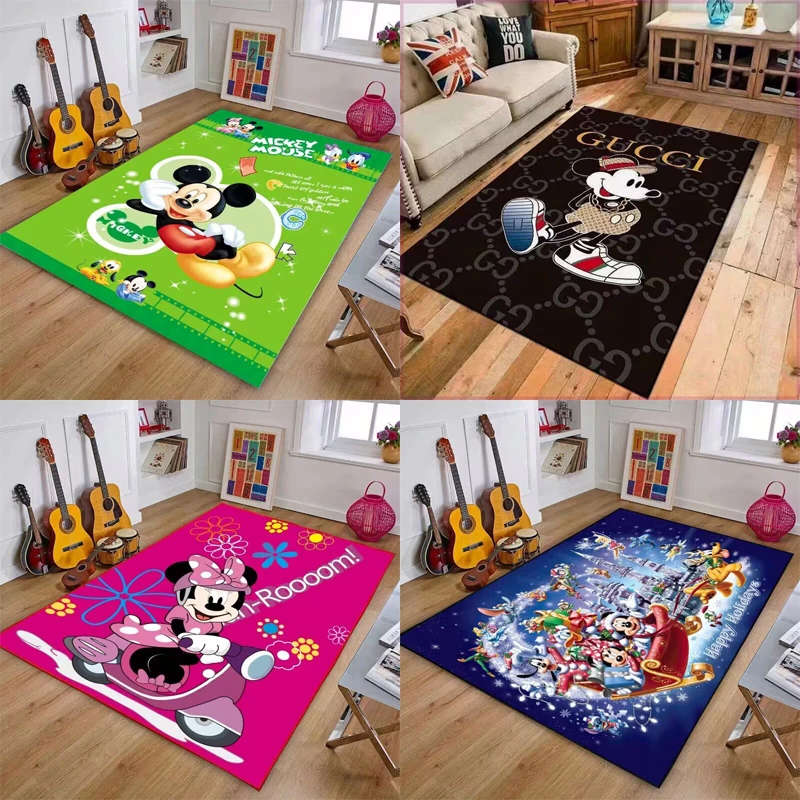 Miniso Disney Cartoon Mickey Kids spálňa lôžko koberce Obýva