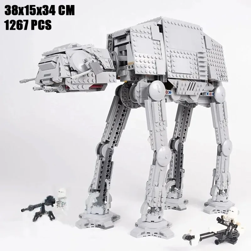 Miniso Disney s motorom 1168 PCS 05050 Motorizovaný 60004 Walking AT-AT Model Building Set Blocks Tehly Darčeky pre deti