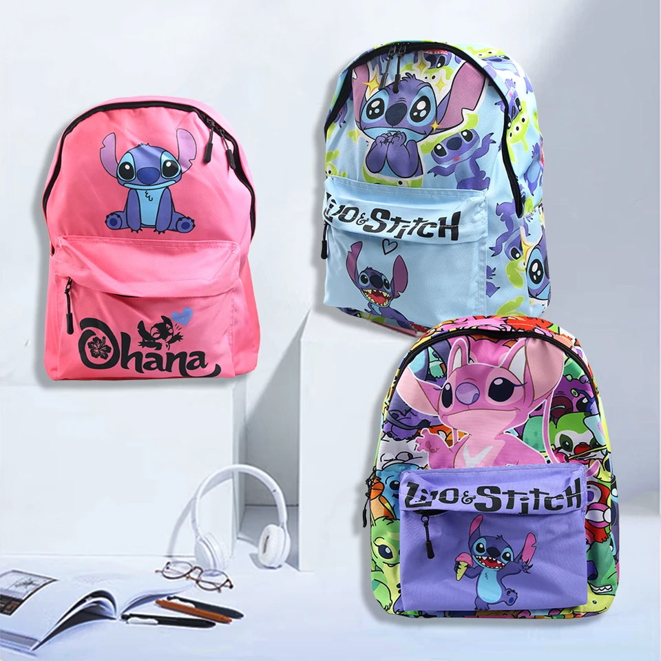 Miniso Disney Stitch Populárne deti Školská taška Veľká kapacita Škola Študent študent batoh dievčatá chlapci cestujú batoh
