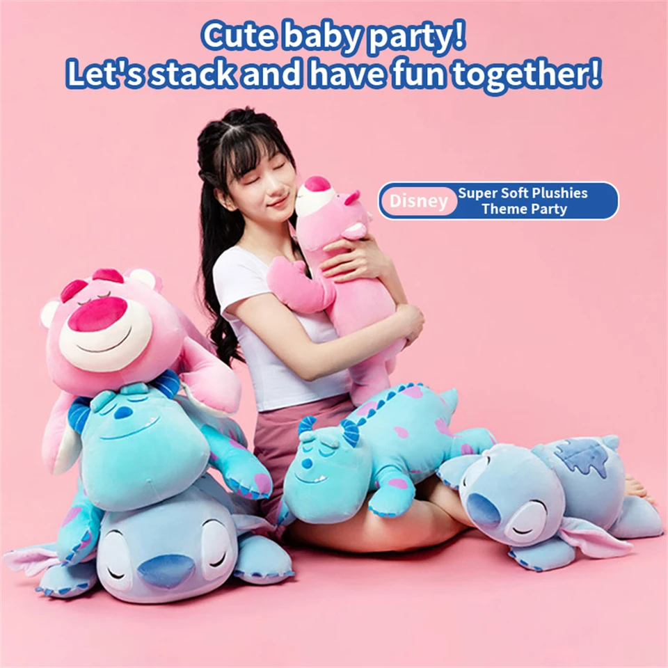 Miniso Disney Sullivan vankúš Dále 45 cm Detský plyšový vankúš Anime karikatúra plyšová hračka Kawaii Sofa Dekorácia detský darček