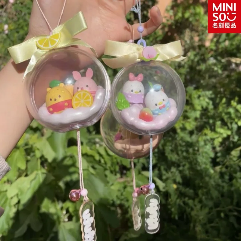 Miniso Disney Winnie the Pooh Mickey Minnie postava Ufufy Flowery Wind Chime Figuríny Figuríny Donald Duck Daisy Stitch Dumbo Režim