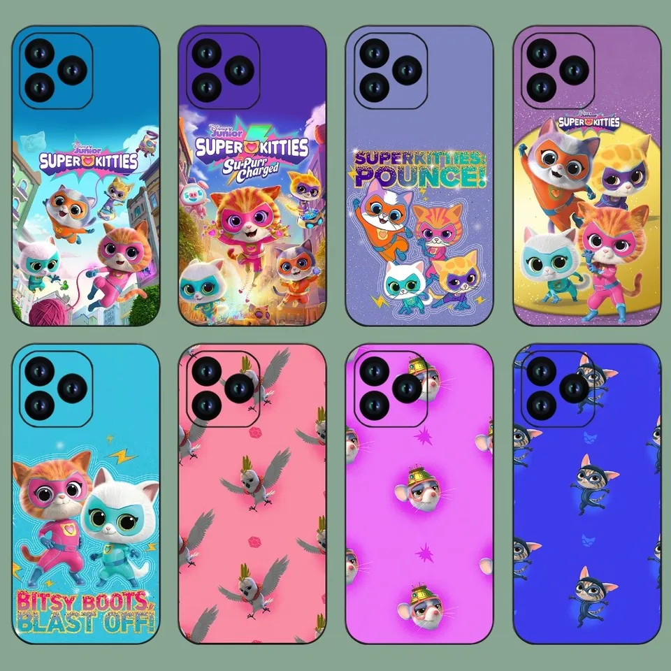Miniso Dsiney Superkitties roztomilé puzdro pre telefón pre iPhone 11 12 13 14 15 Mini Pro XS Max XS plus xr shell