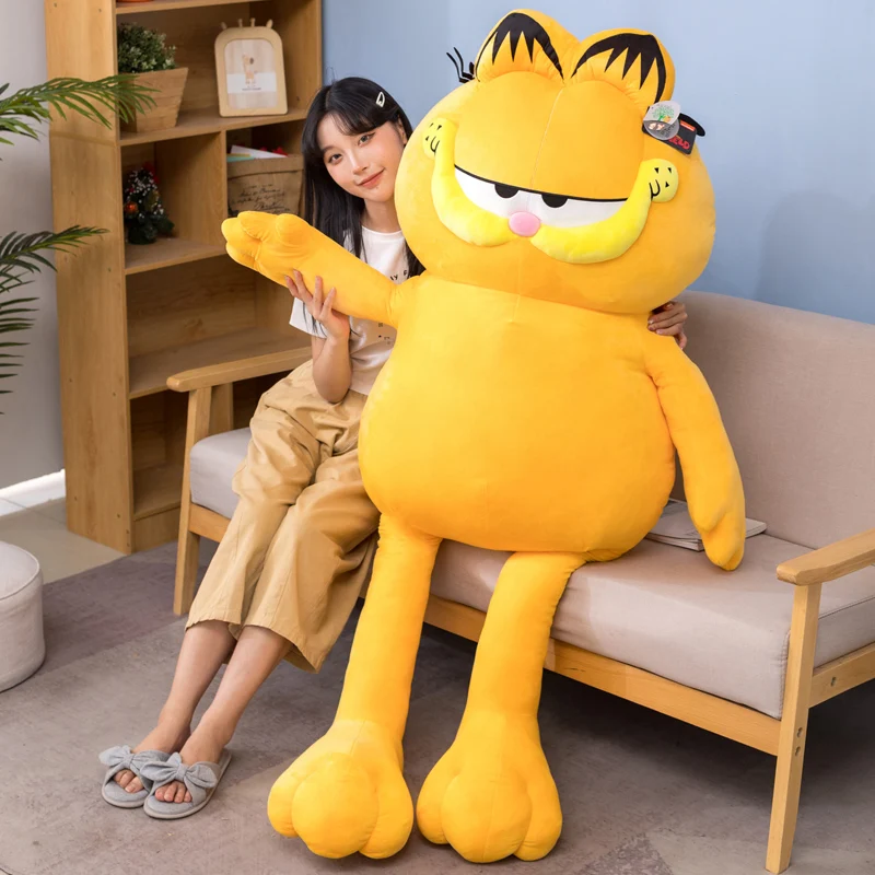 Miniso Giant Garfield Fat Angry Cat Plush Hračky Zvieratá lenivé mačiatko plnené tigrové simulácia kože simulácia mača