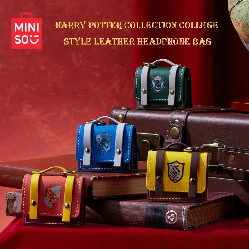 Miniso Harry Potter Séria kožená taška na ochranu headsetov v taške prenosné skladovacie kostýmy Príslušenstvo Kostý