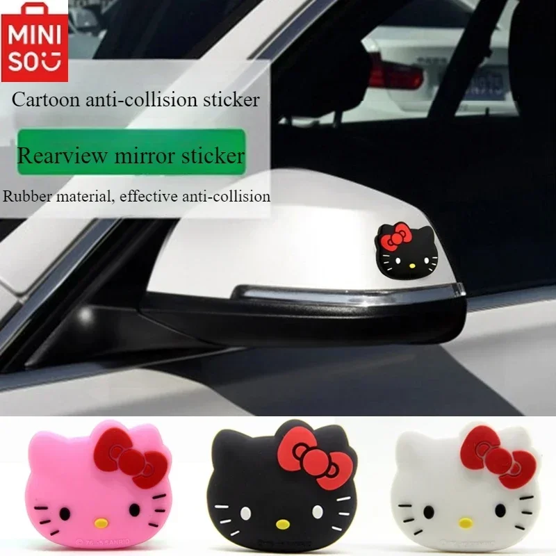 MINISO HELLOKITTY AUTO Dvere Anti-Collision Stumpers Anti-Scratch Strips Cartoon Proti-Collision Silikónové prúžky SKLADY