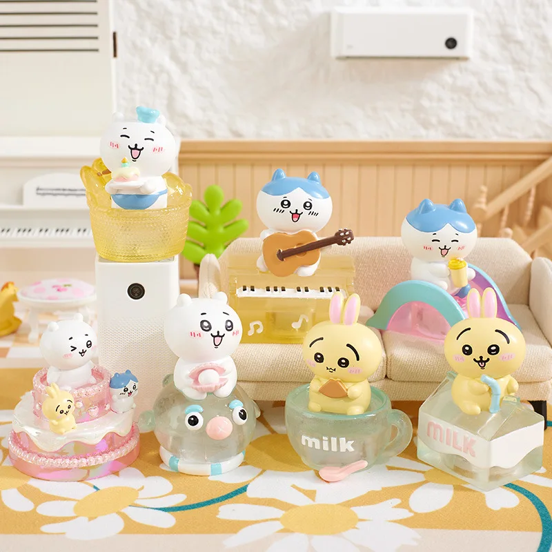 Miniso Ins-Inspirované teplomety Iwa Baby Light-up Blind Box Desktop Ornament Žiaraná domáca dekorácia Ideálny darček pre deti