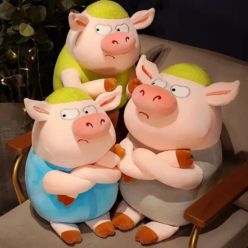 Miniso karikatúra nahnevaná prasiatko Plush