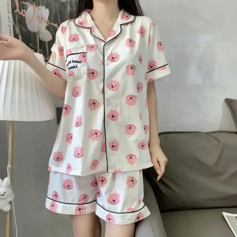 Miniso kawaii roztomilý Sanrio Loppy Pajamas Jeseň Domáce oblečenie Karika