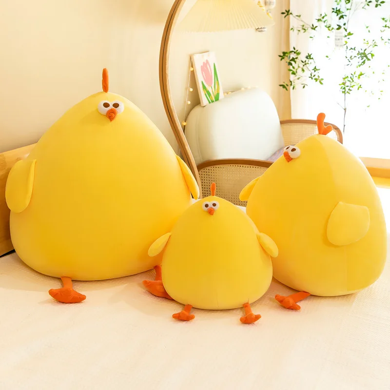 Miniso kawaii tučné kuracie plyšové plyšové hračky simulácia simulácia roztomilá bábika Spál