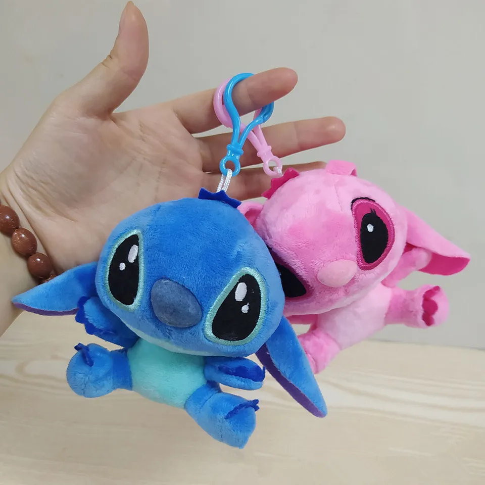 Miniso lilo steh cosplay keychain bábiky Plyšové bábiky pre deti vianočný darček prívesok Prívesok doplnky