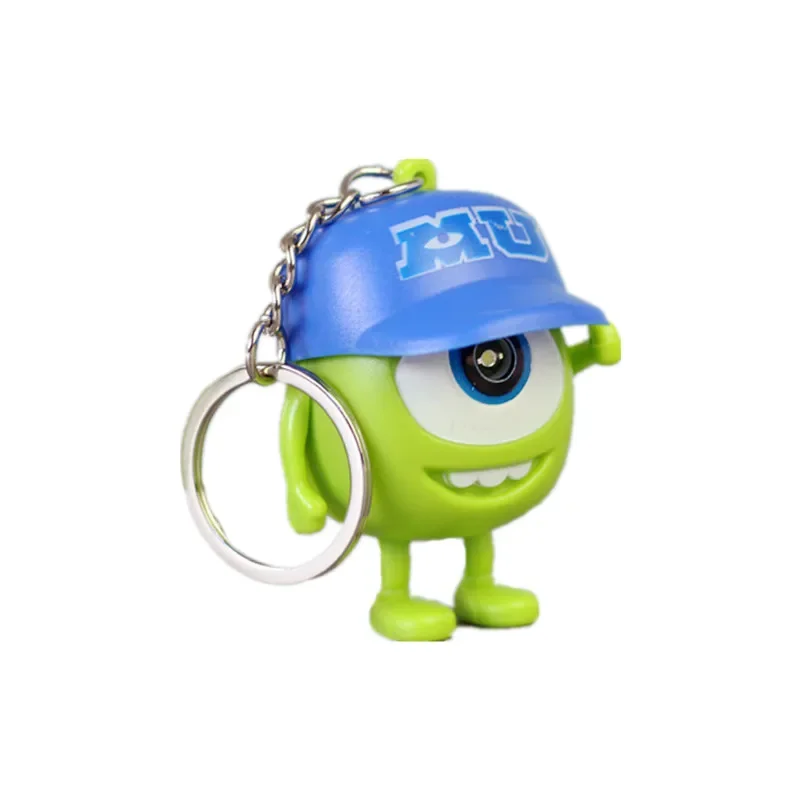Miniso Monsters University Mike Keychain LED svetlo zvuk anime wazowski Mr.Q Akčné figúrky