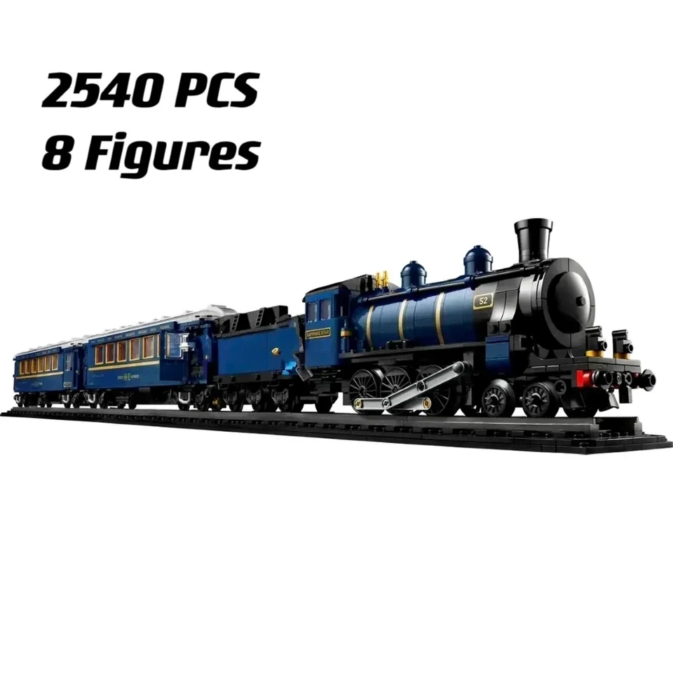 Miniso Orient Express Train Building Blocks 140. výročie luxusného vlaku tehly 2024 Nové hračky pre domácich majstrov pre deti pre deti