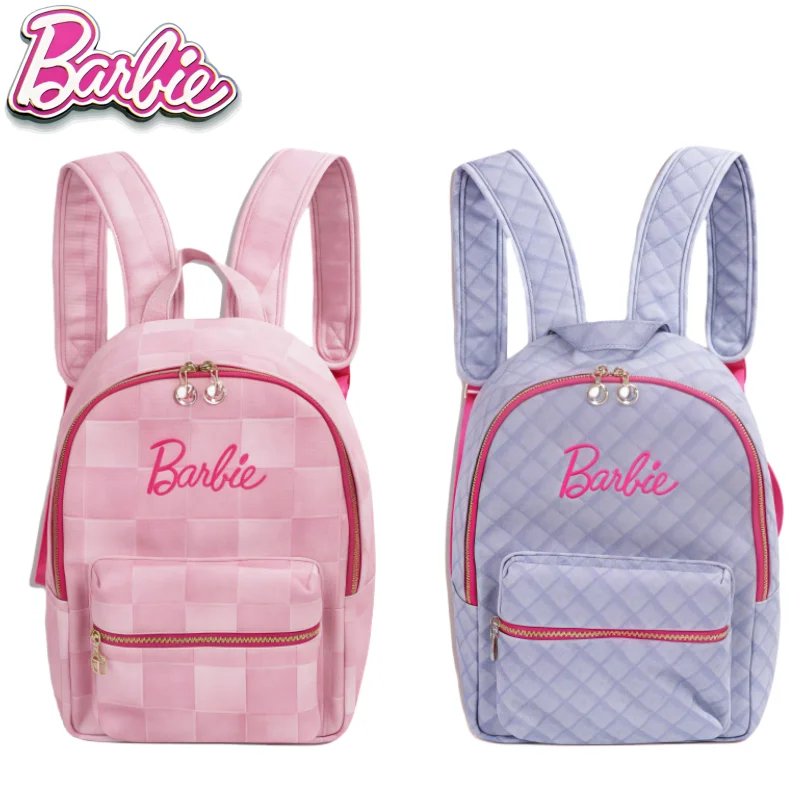 Miniso originálne Barbie študent batoh cestovného laptop tašku dievčatká šikmosť vrecka na vedro dekorácie karikatúra dievčenský darček darček