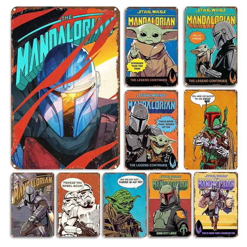 Miniso retro film Marvel Star Cartoon postava vojny kovové plechové znamenie retro plagát kov maľba domov dekorácia narodeniny darček