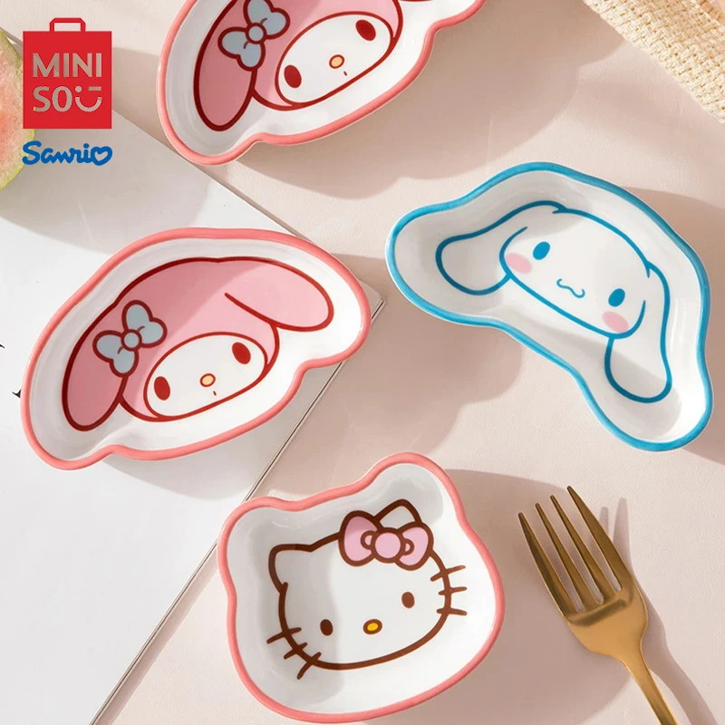MINISO Sanrio KONEČNÁ DOPATKA Roztomilý riadový riad Hello mačiatko Multifunkčná mini doska Domáca kuchyňa ocot tanier