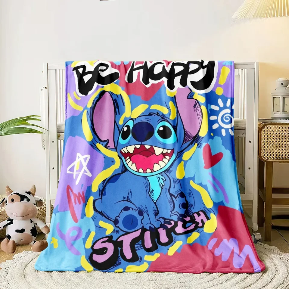 Miniso Stitch Cartoon Tlač prikrývky