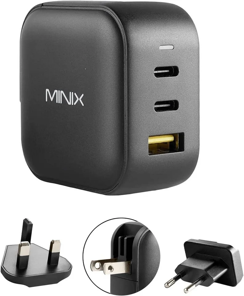 MINIX P1 66WUSB C nabíjačka cestovanie s viacerými zástrčkami EU/US/AU/UK, pre MacBook, pre iPhone, pre Samsung a ďalšie
