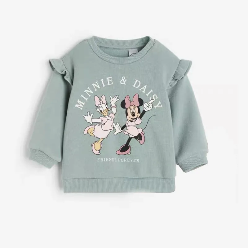 Minnie Daisy Print Mikina letná letná voľná tlap