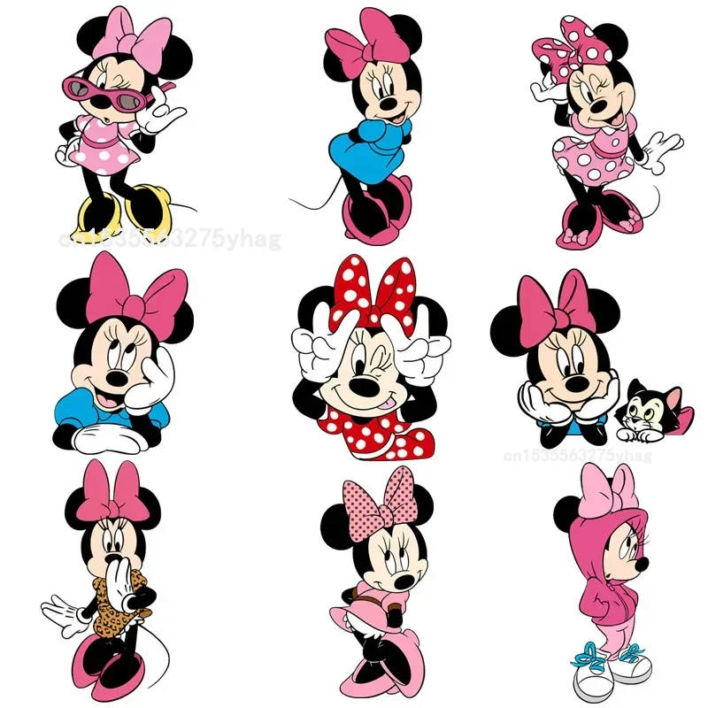 Minnie Mouse Patches na oblečenie železa na záplate prenos tepla odevy dievčenské nálepky Aplikácie DIY železo pre ženy použité
