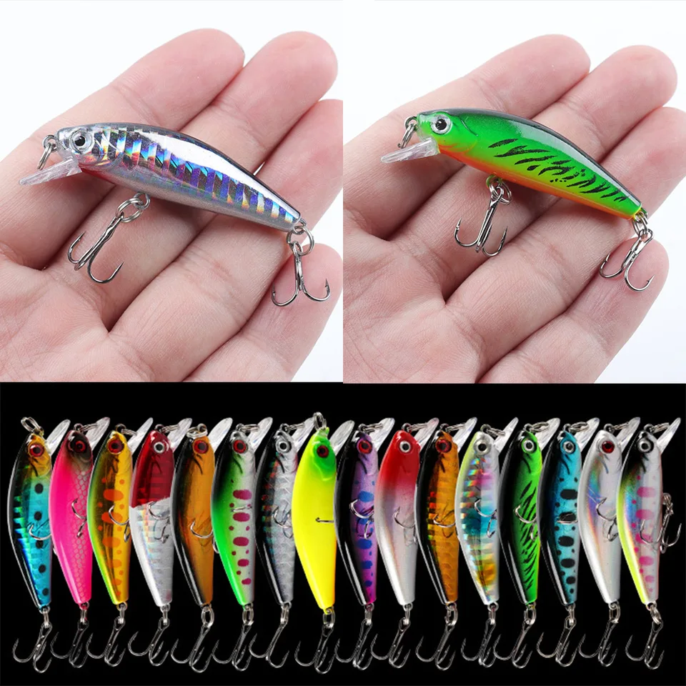 Minnow Fishing Laure 5,5 cm 6g Wobbler Sading Plastic Tvrdá umelá návnada kľukových