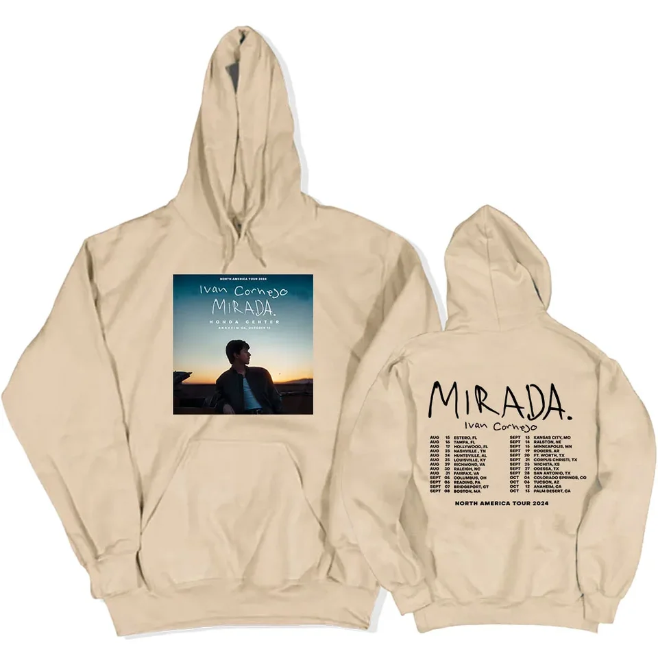 Mirada Album Tour 2024 Hoodies Ivan Cornejo spevák Grafické mikiny Streetwear Women Women Winter Hooded PulVers Sudaderas Žena