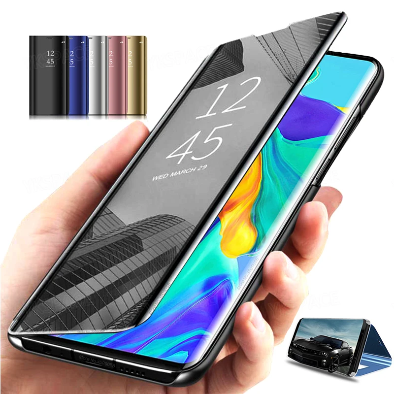 Mirror Clear View Stand Flip Purs pre Samsung Galaxy A05 A15 A25 A35 A55 A14 A24 A34 A54 A23 A33 A53 A73 4G 5G Phone Cover Cover