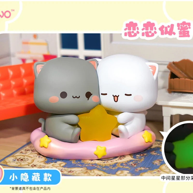 Mitao Cat 4 Season Love je ako broskyňová séria Blind Box Hračky Mystery Box (skryť štýly)