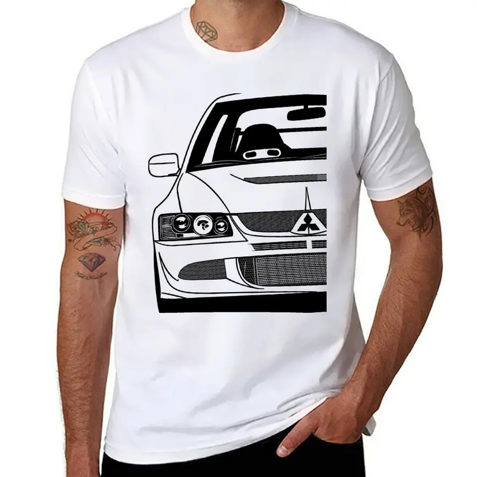 Mitsubishi Lancer Evolution Evo 8 Najlepšie tričko Tričko Grafické tričko Vintage anime košeľa pánske oblečenie