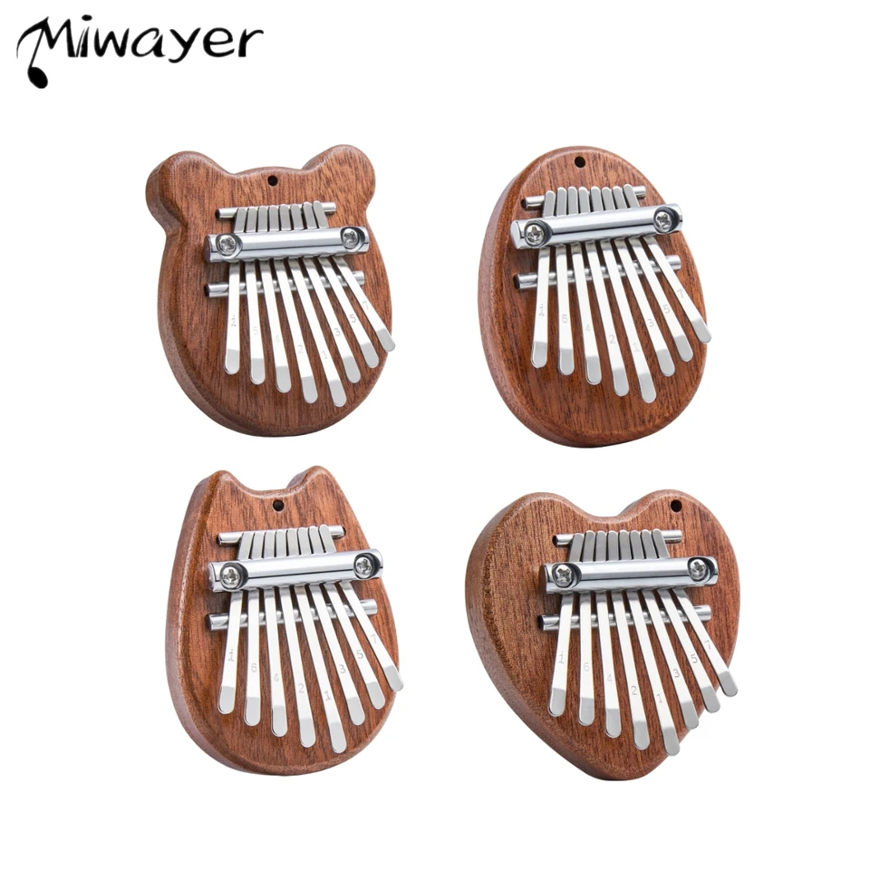 MIWAYER MINI 8 KEY KALIMBA KAMUMB PIARO DARKY PRE DETI ZAČIATOK ZÍSKALIVOSTI HUDBOVÝ