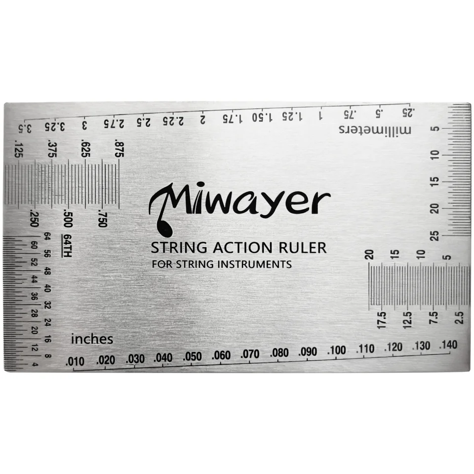 Miwayer String Action Pravec rozchod, Guitar Fret Tools, Presná výška gitary, opravné nástroje pre Luthiera, vhodné pre akust