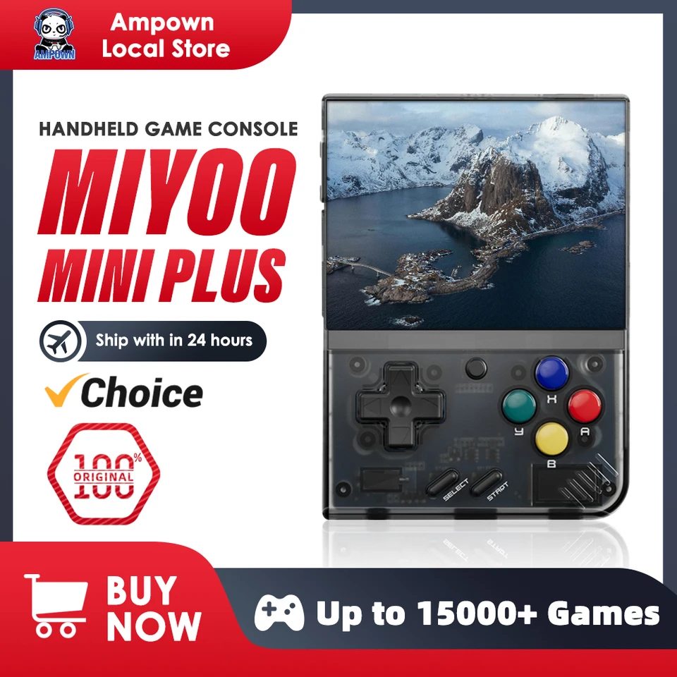 MIYOO MINI PLUS PREPRAVNÉ RETRO RUGHELD HERNA CONSOLE V3 MINI IPS SCRON CLACNÁ VIORKA HRA CONSOLE Linux System Deti Gift